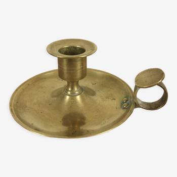 Brass cellar rat candle holder