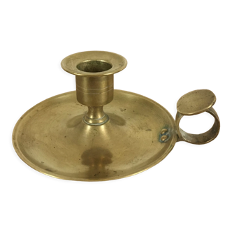 Brass cellar rat candle holder