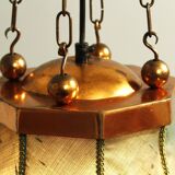 Copper Pendant Lamp, Sweden, 1950s