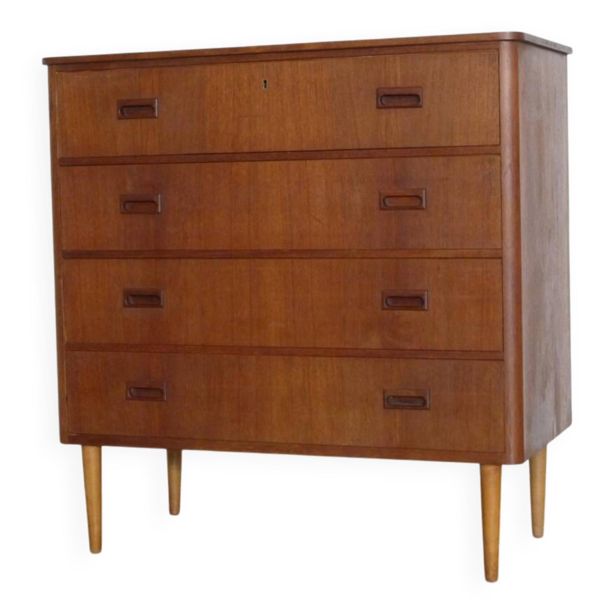 Vintage Scandinavian teak chest of drawers