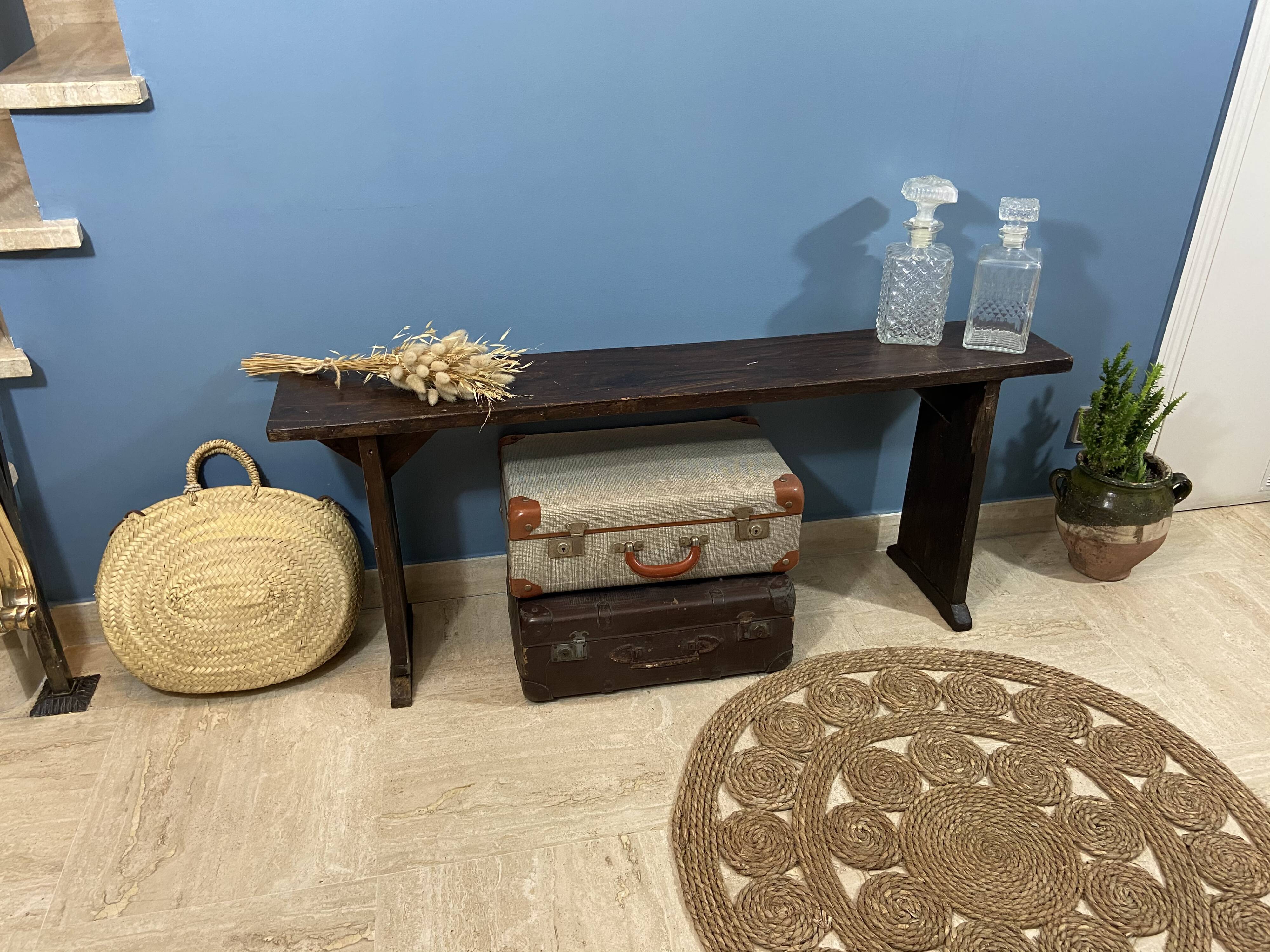 Small old farm bench