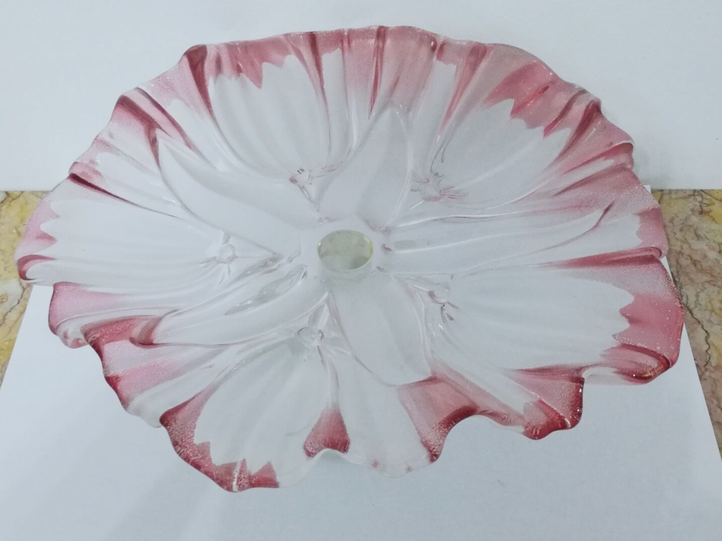 Mikasa frosty crystal standing dessert dish