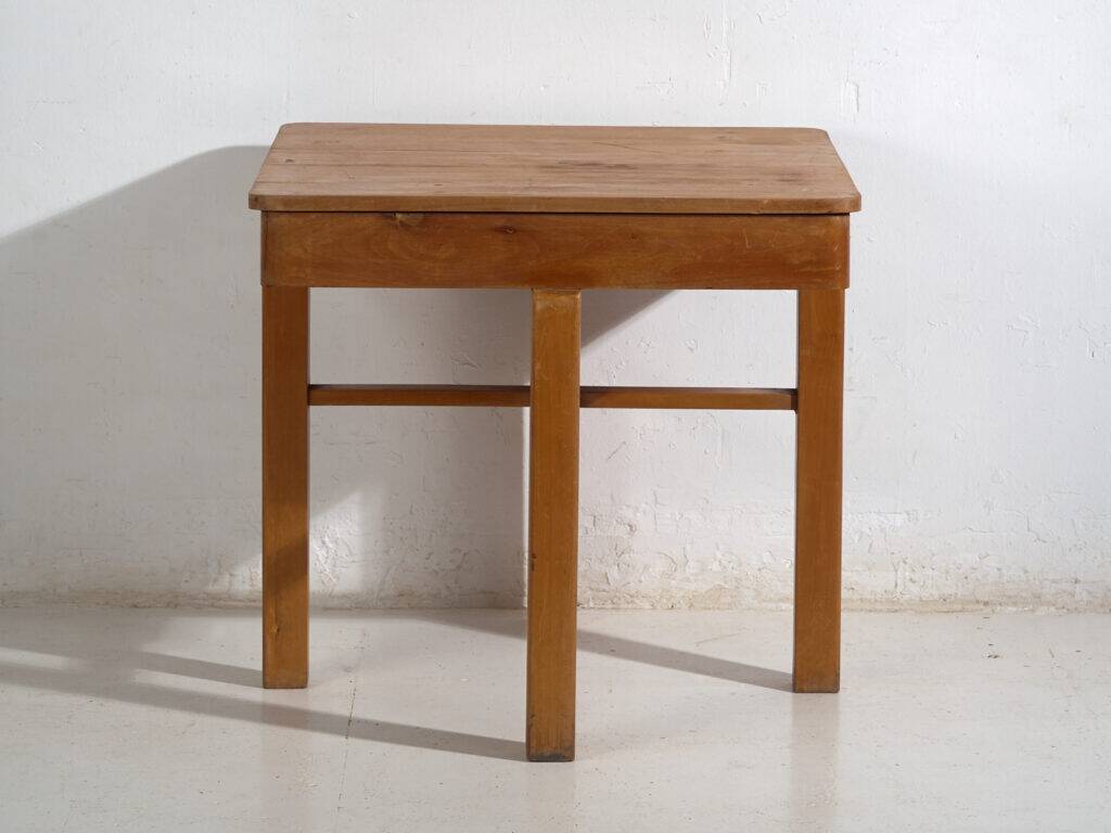 Antique solid wood work table – European side table – circa 1920–1950