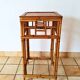 Bamboo and rattan side table from the 1970s.