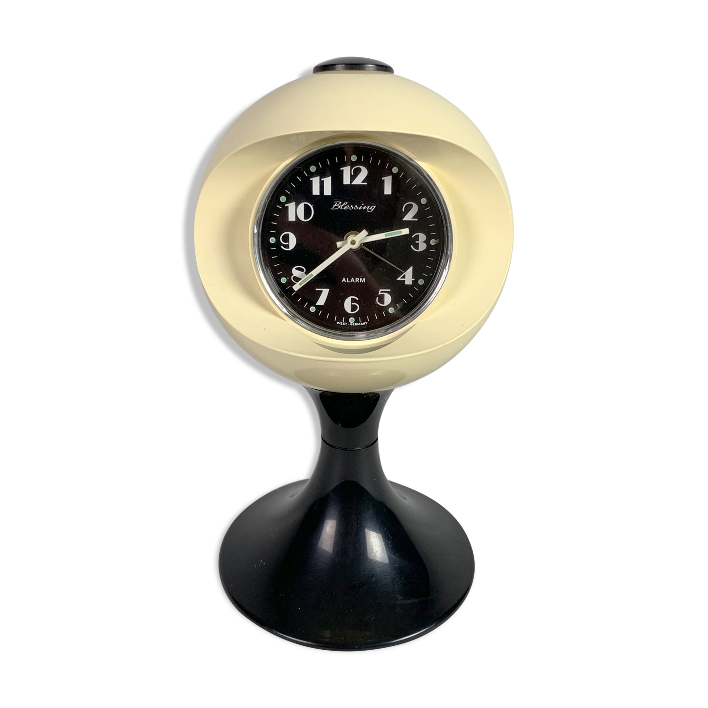 Space age alarm clock by Blessing West Germany, 1970's