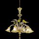 Italian flower chandelier in murano glass, 1960s
