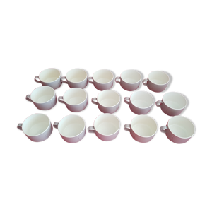 Lot de 15 tasses vintage en plastique