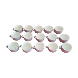 Set of 15 vintage air Littoral plastic cups