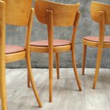 6 thonet chairs in blond wood