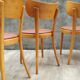 6 chaises bistrot Thonet en bois blond