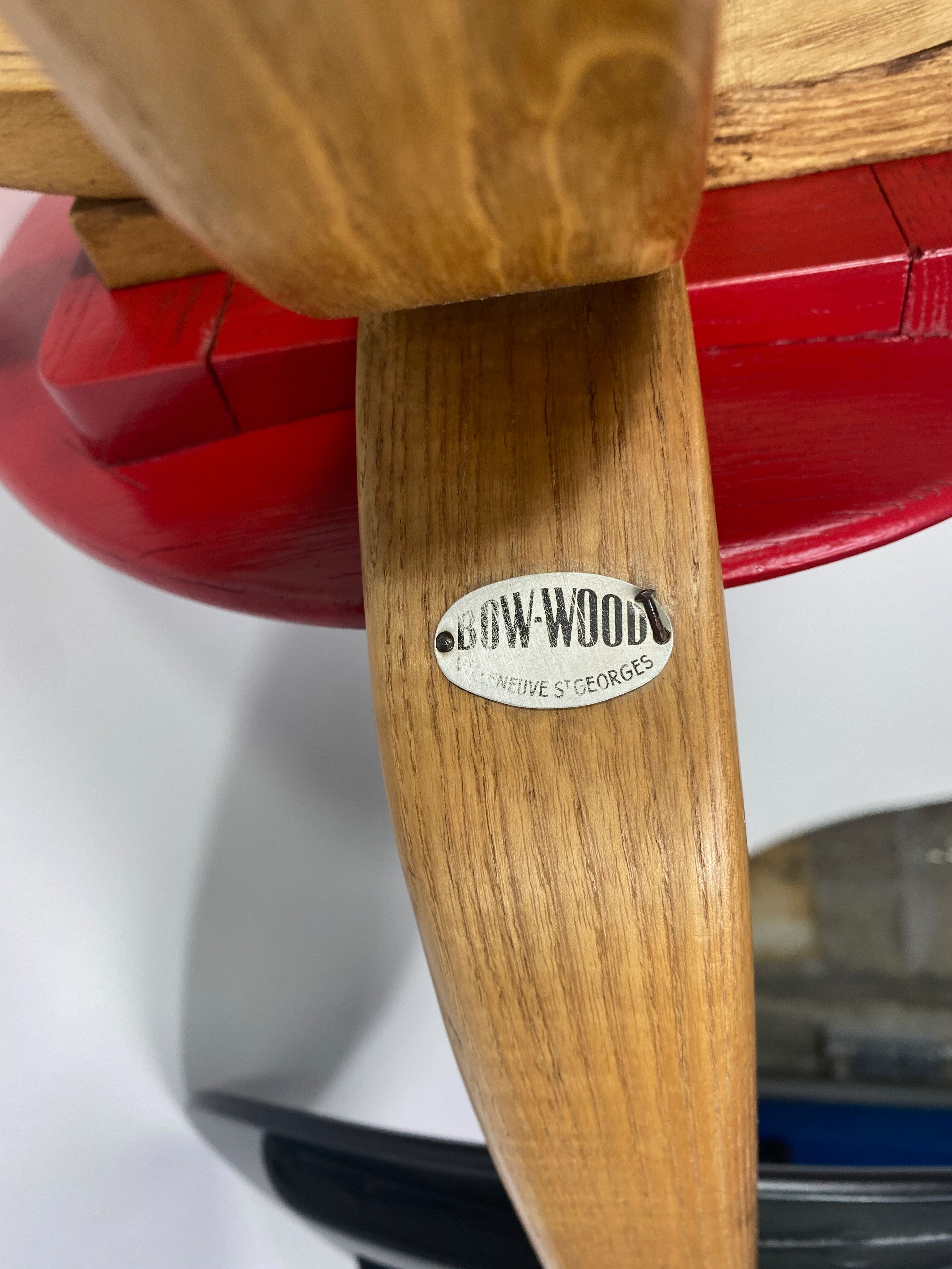 Pair of chairs bow wood no.3 Steiner edition 1950