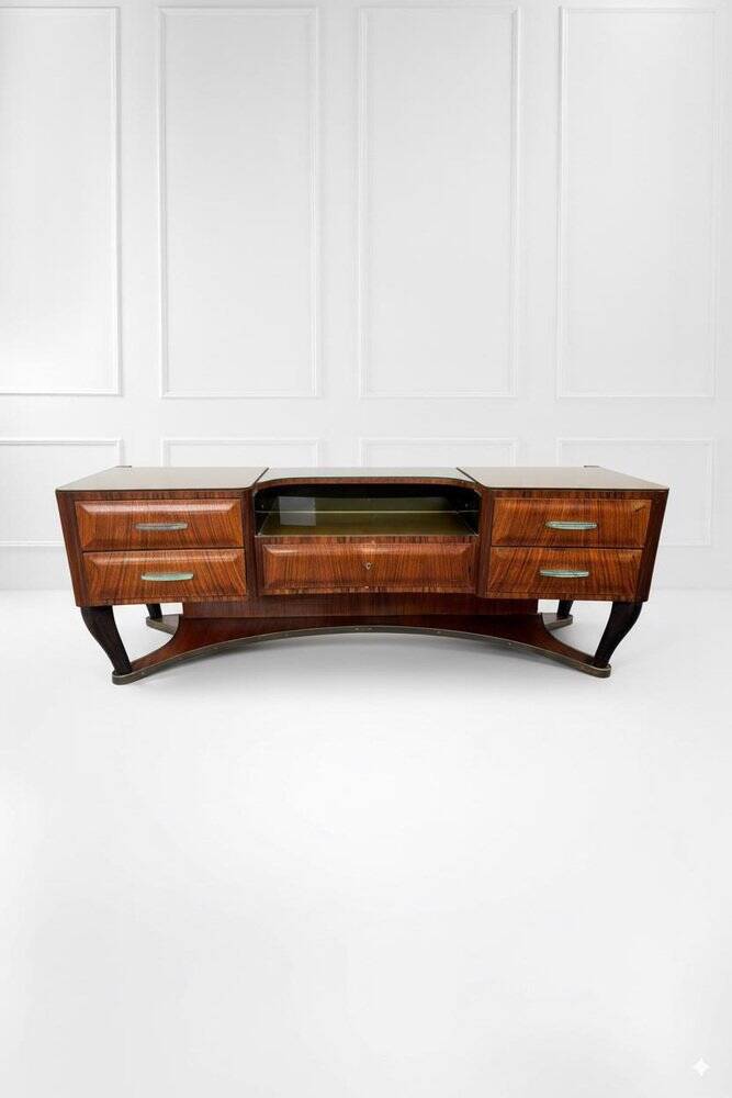 Mid-Century Modern Dresser in Wood by Dassi, Italy, 1950s