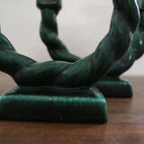 Pair of vintage lonchamp candlesticks