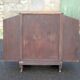 Art Deco wooden bedside table, vintage wooden furniture, side table