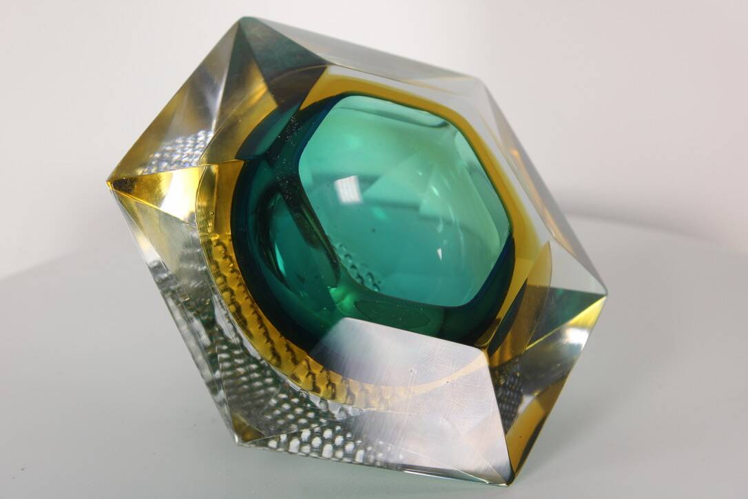 Flavio Poli pocket tray for Seguso (attri) Murano Italy 1960