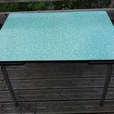 Formica and chrome-plated metal table
