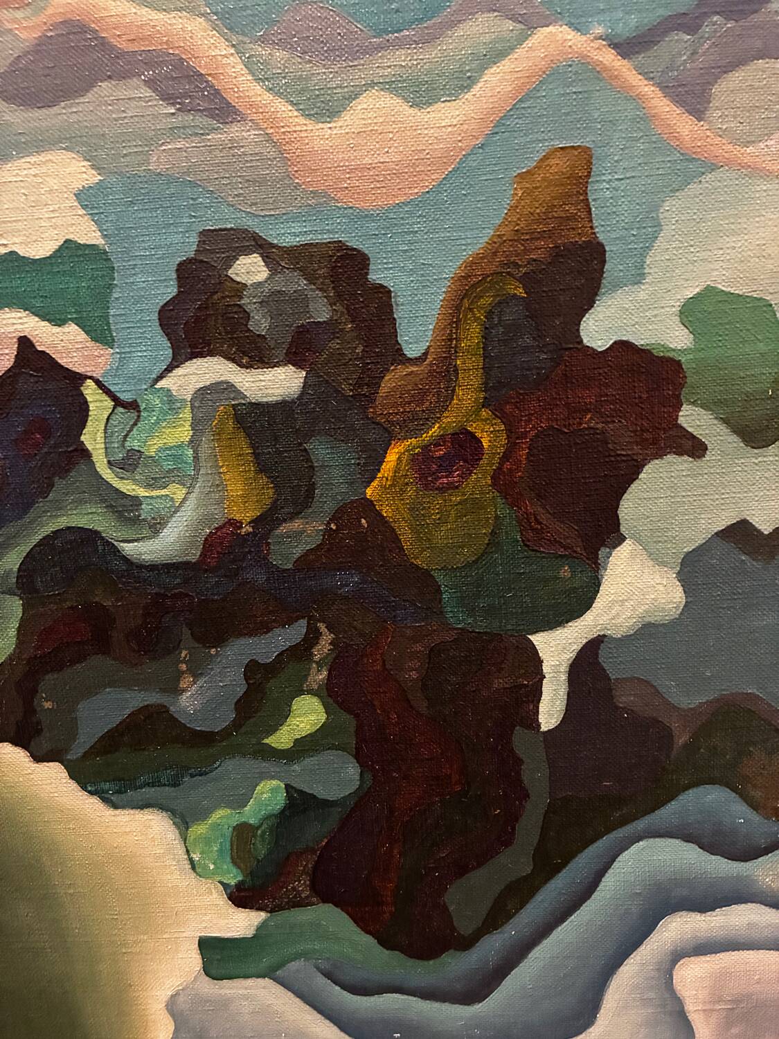Abstract composition by Benedetti, 1970s