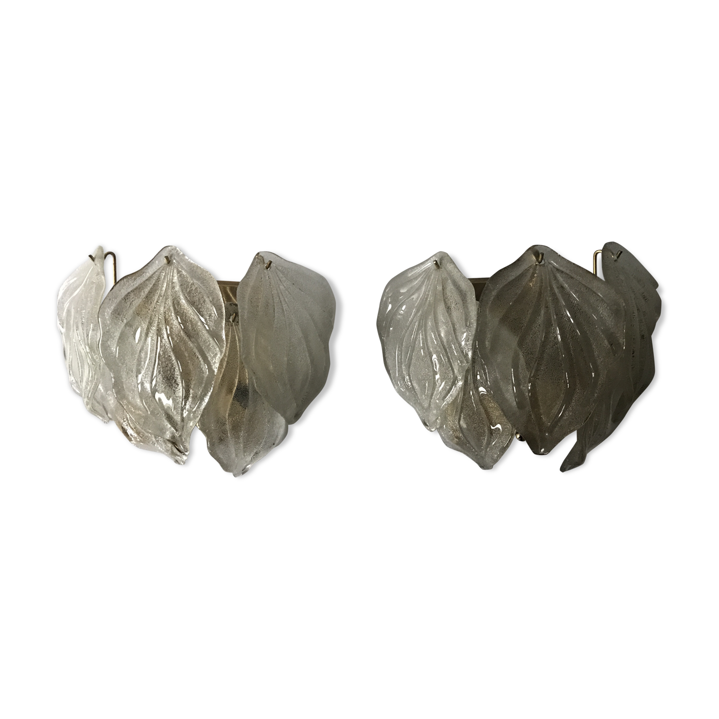 Pair wall light in Murano