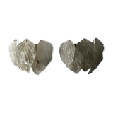 Pair wall light in Murano