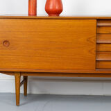 Vintage Sideboard in Teak with sliding door and drawers, 1960s