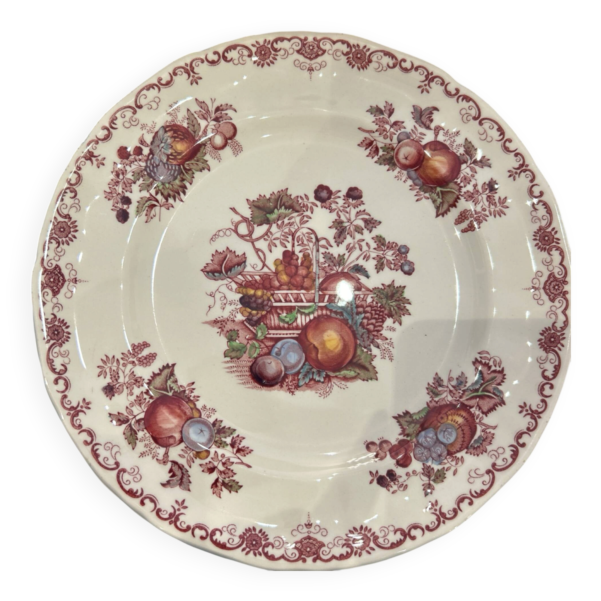Mason's fruit basket plate England