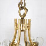 Lustre en laiton & fleurs Simon & Schelle.