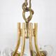 Lustre en laiton & fleurs Simon & Schelle.