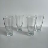 Set of 4 glasses with orangeade H: 12,5cm