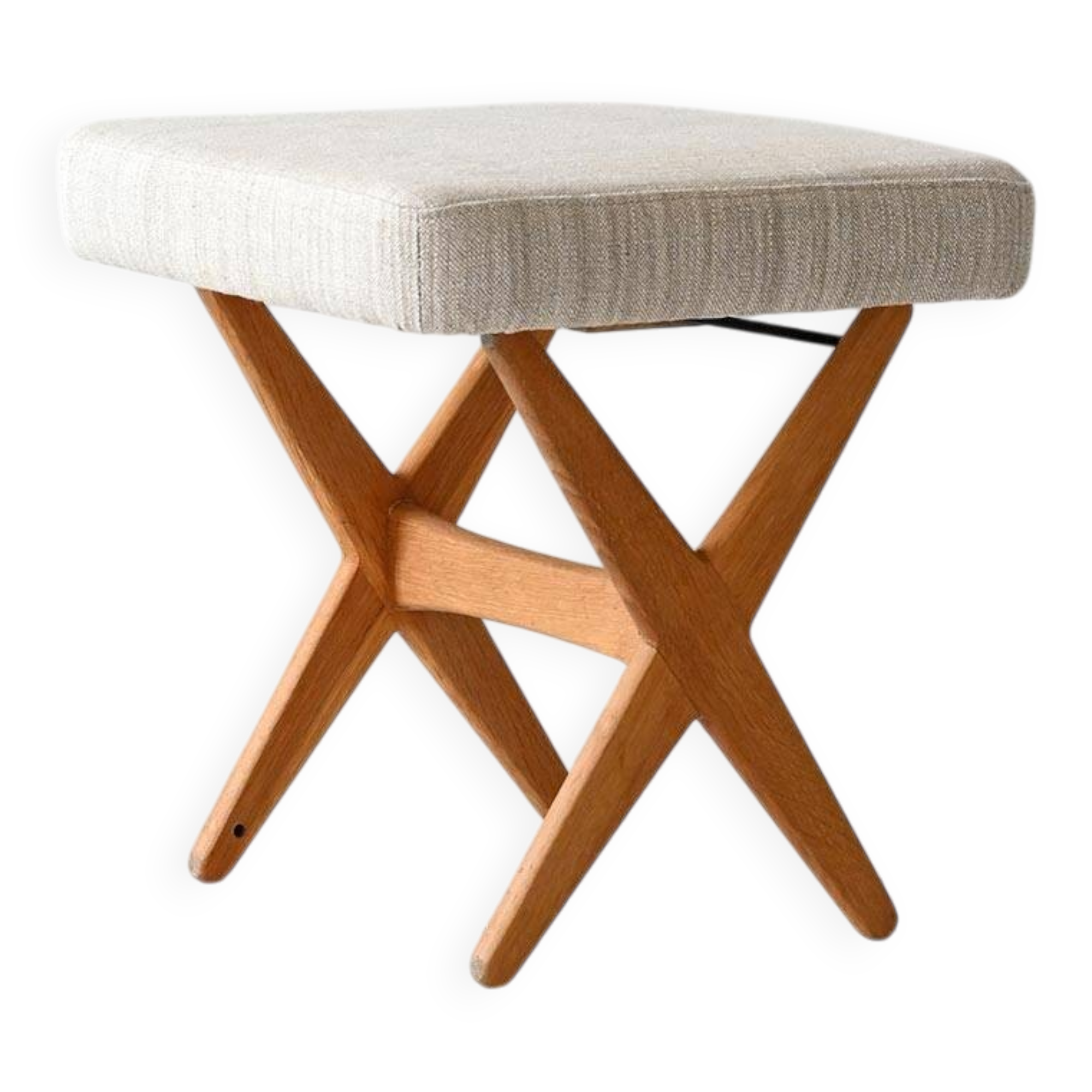 Scandinavian di Alf Svennson oak footstool 1960s vintage