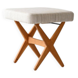 Scandinavian di Alf Svennson oak footstool 1960s vintage