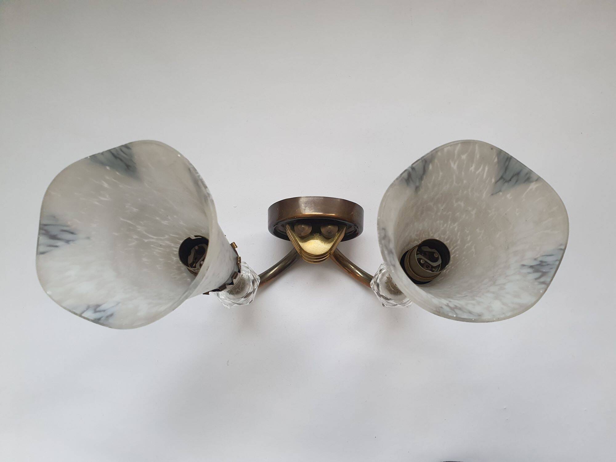 Pair of wall lights from Maison Lunel (Royal Production) Arum model from the 50s