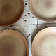 6 flat plates in stoneware