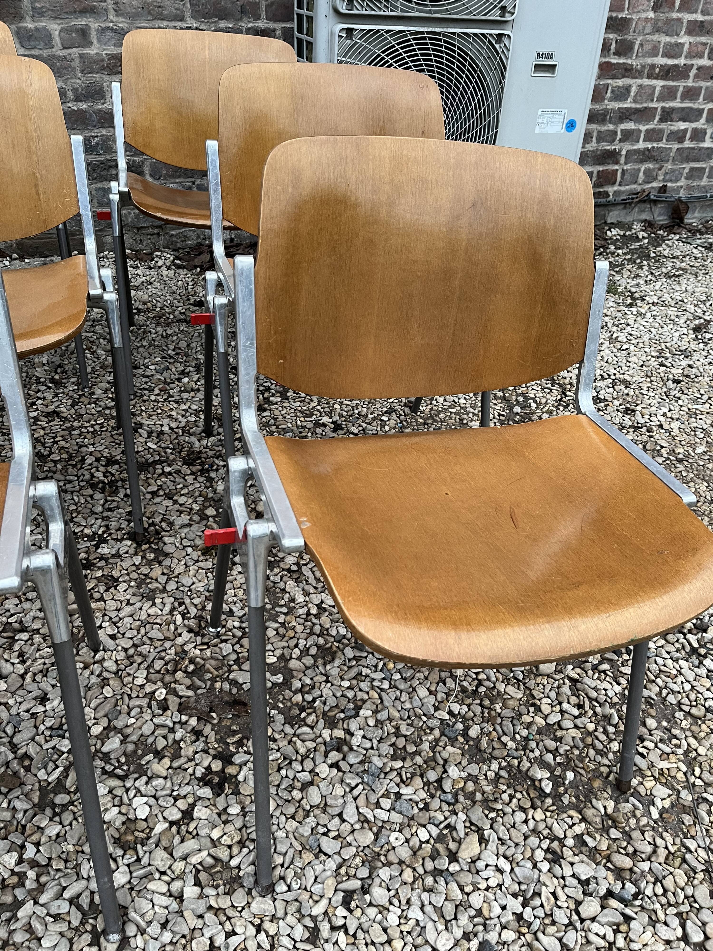 Set of 12 DSC 106 chairs by Giancarlo Piretti for Castelli