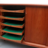 1960s teak sideboard Axel Christensen with sliding doors