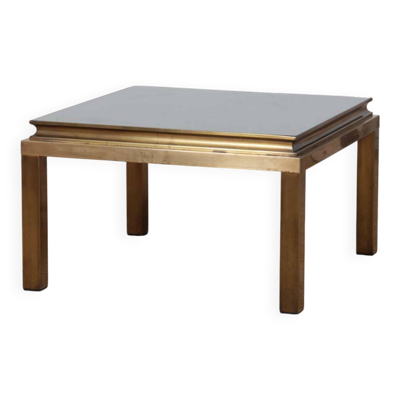 Table basse carrée par Guy Lefevre pour Maison Jansen, 1970
