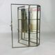 Vitrine miniature laiton verre, étagère
