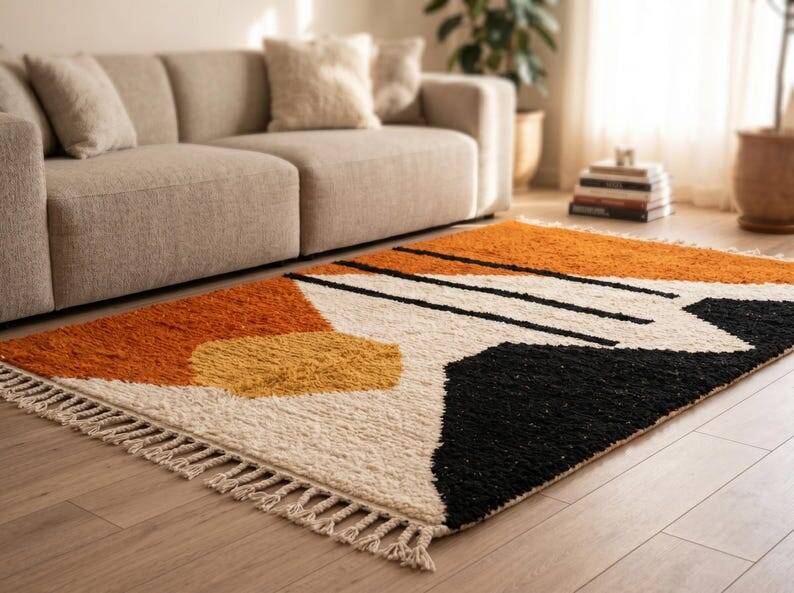 Tapis marocains traditionnels sur commande 250cmx150cm