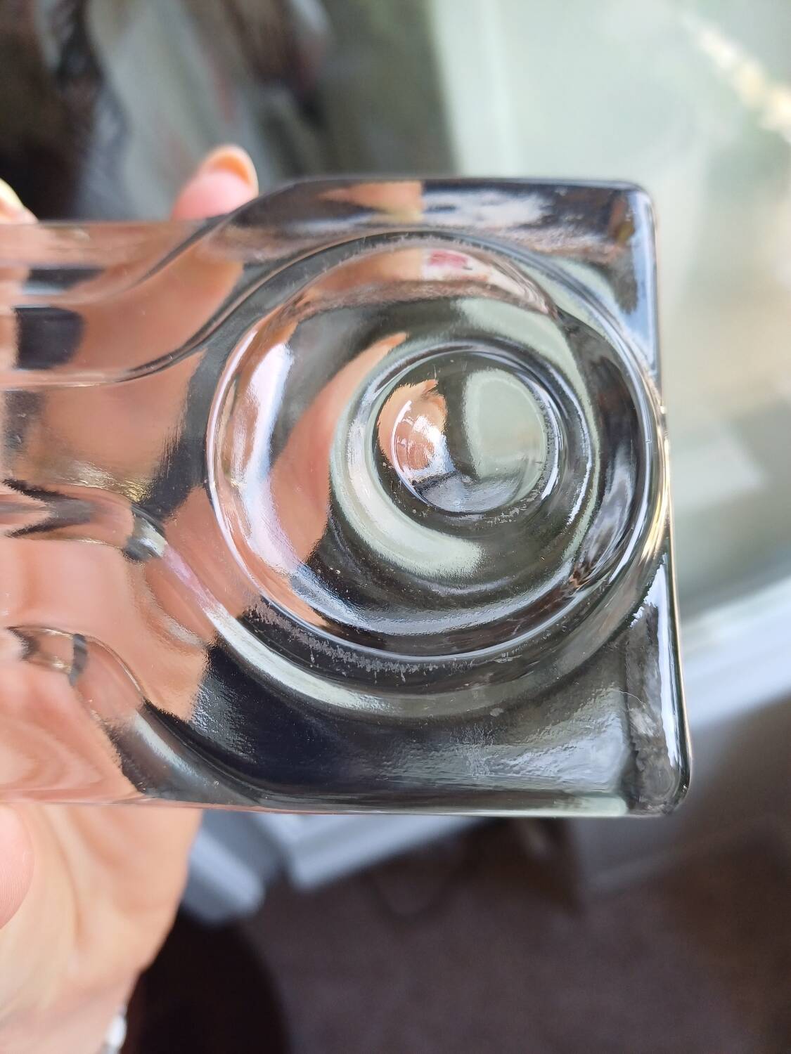 Vase en cristal Walther Kristallglas style Bauhaus