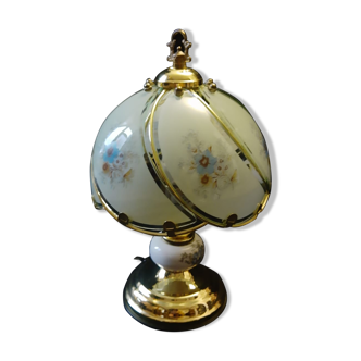 Lampe à poser style tiffany motifs floraux  vintage