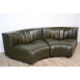 Modular vintage leather sofa by Tito Agnoli for Mobilier International 1970