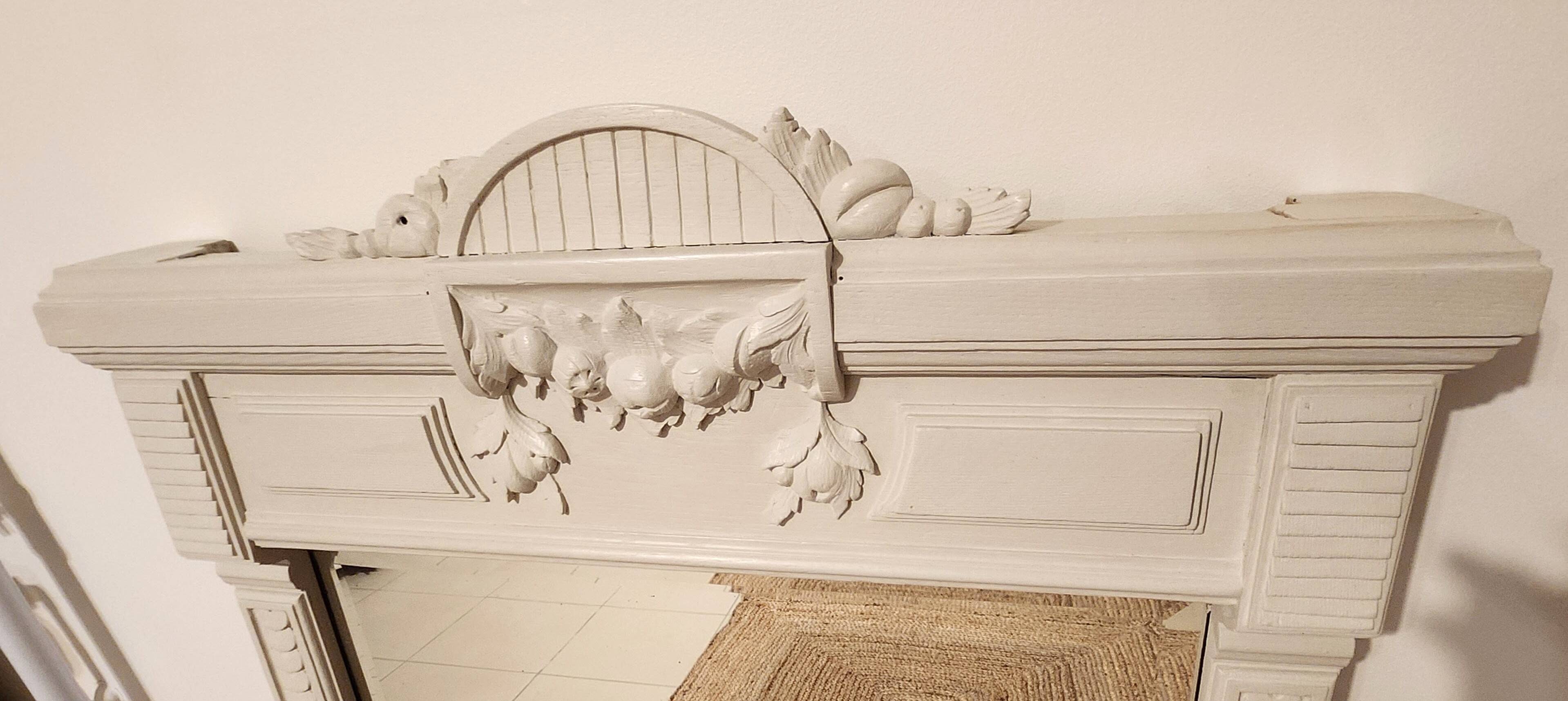 Antique trumeau mirror