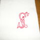 Lot of 9 honeycomb, S cross stitch Monogram towels