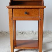 Vintage bedside table in solid oak