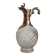 Aiguière cristal taillé et laiton