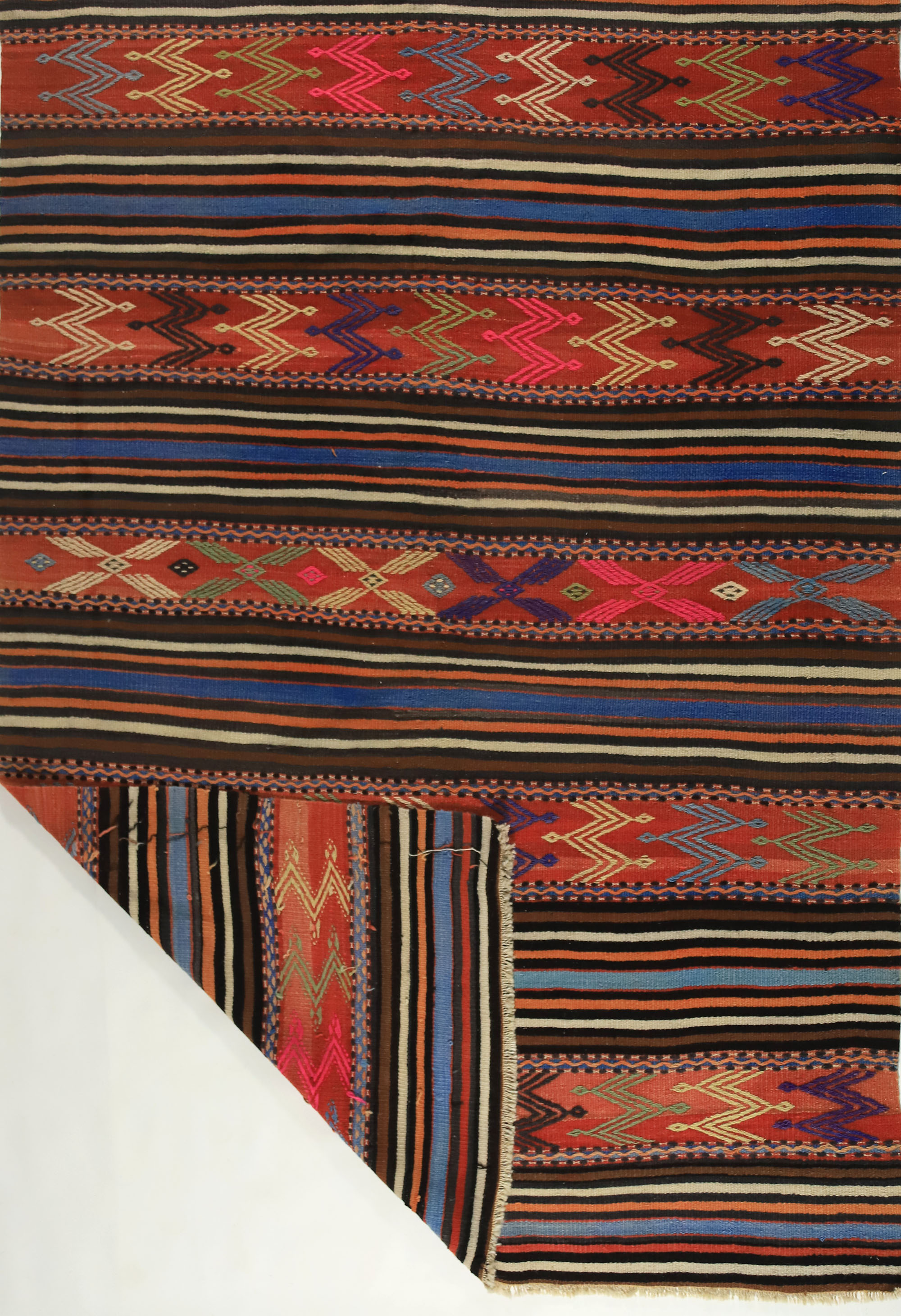 Anatolian handmade kilim rug 210 cm x 153 cm