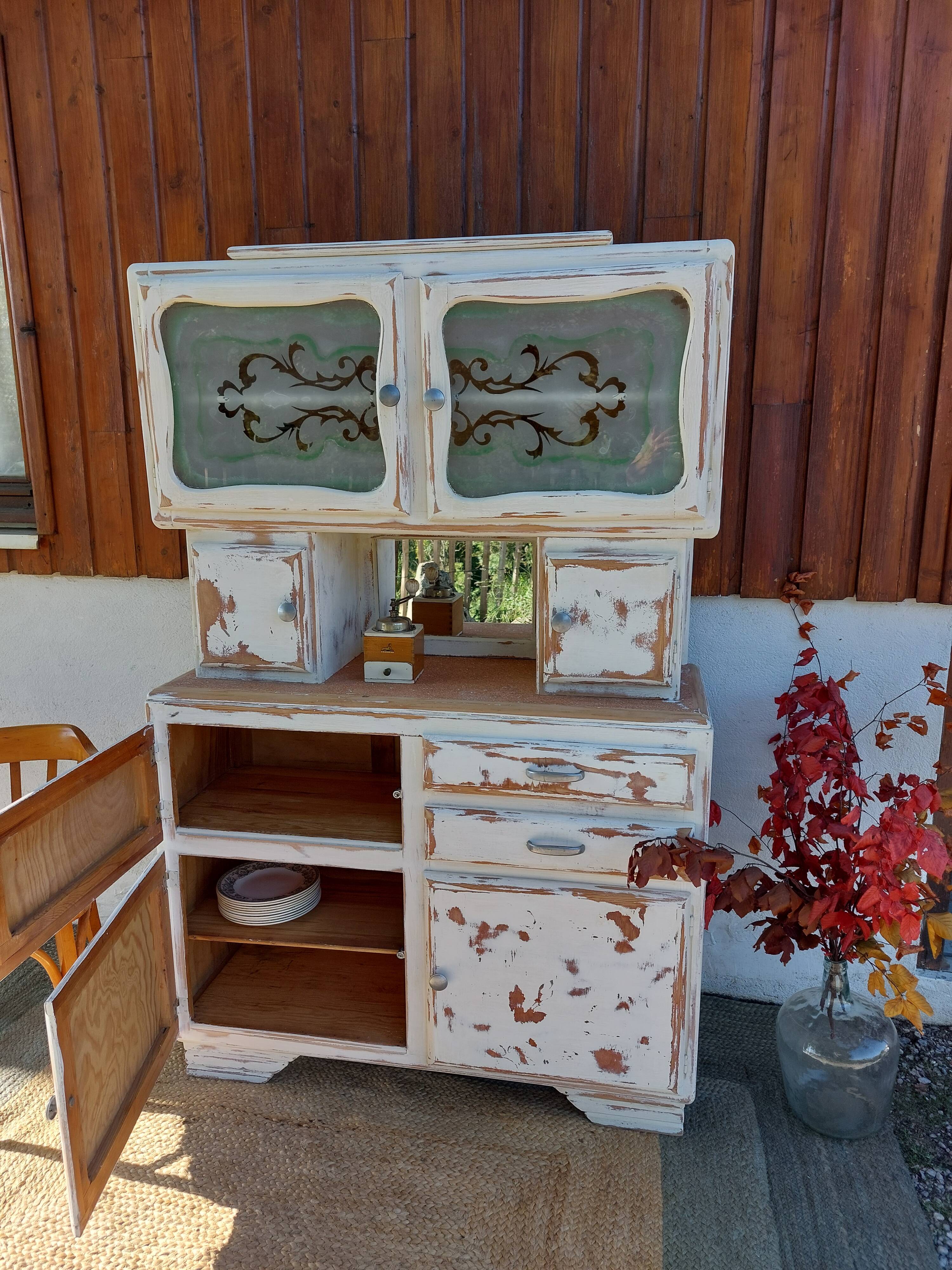 Mado chippy paint white sideboard