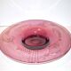 Portieux vallerysthal, large fruit bowl in purplish pink glass 1930-1940