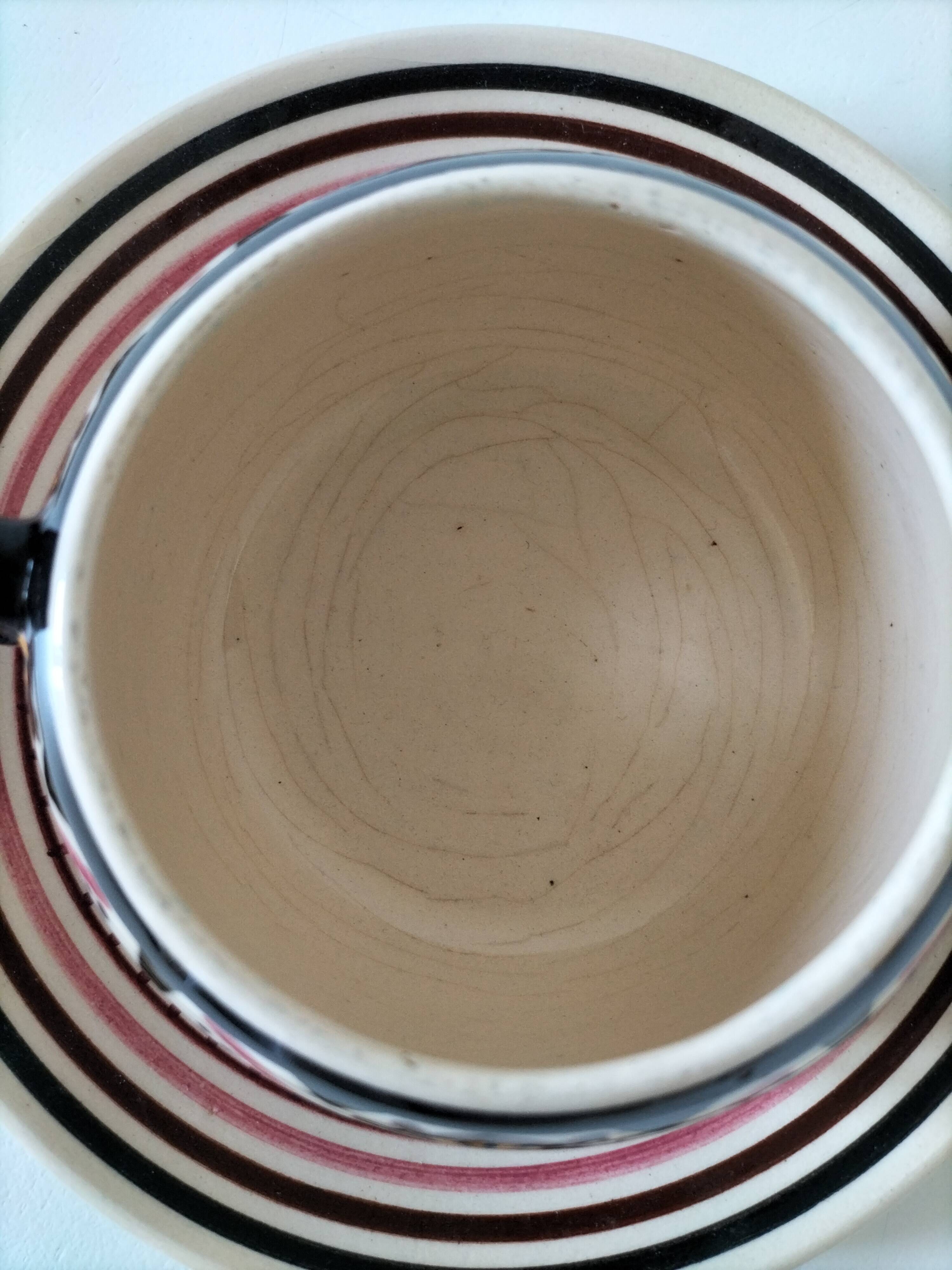 Cup and saucer Paul Fouillen – Quimper – 1950s