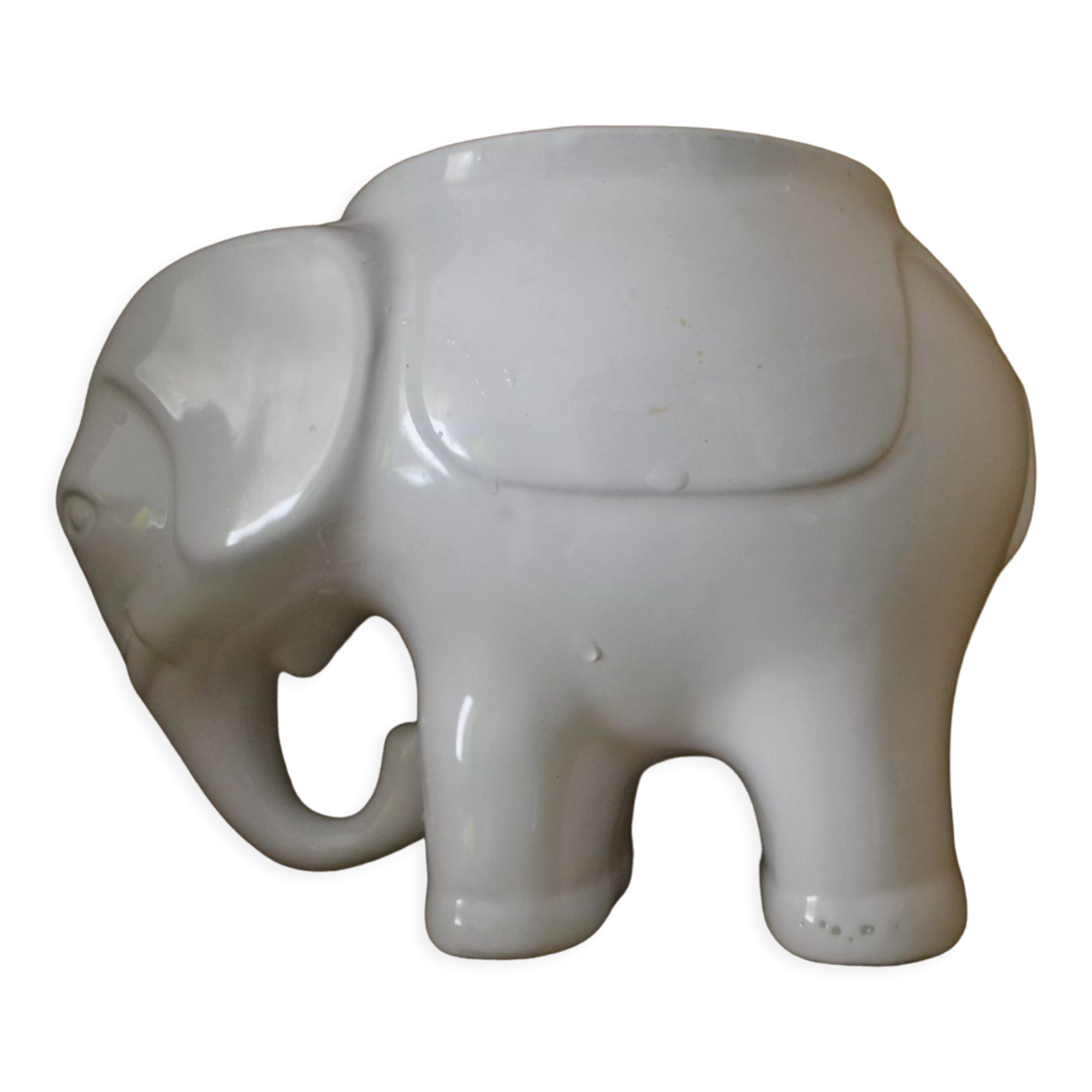 White elephant pot cover
