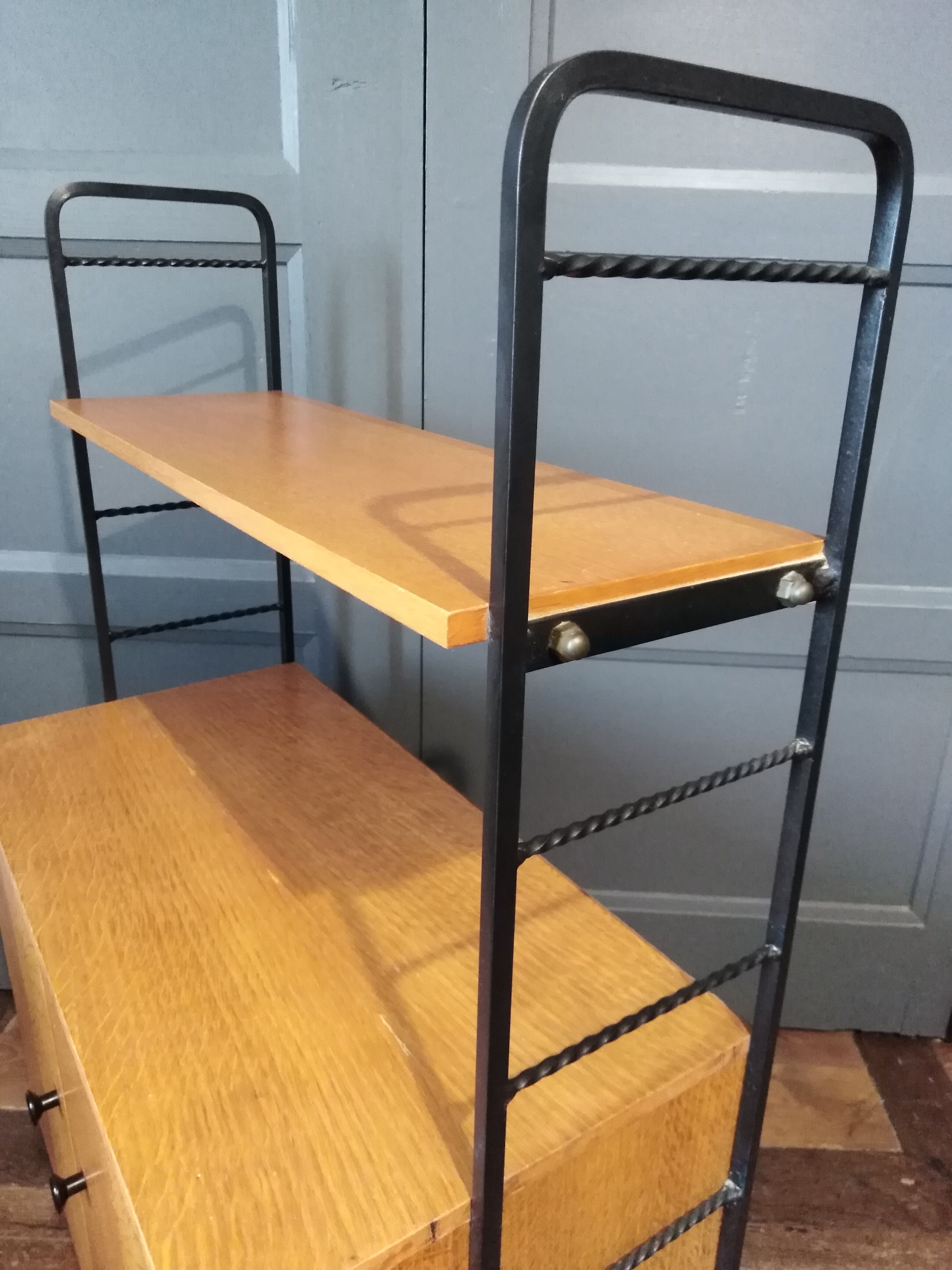 Vintage Scandinavian self-supporting shelf cabinet 1960